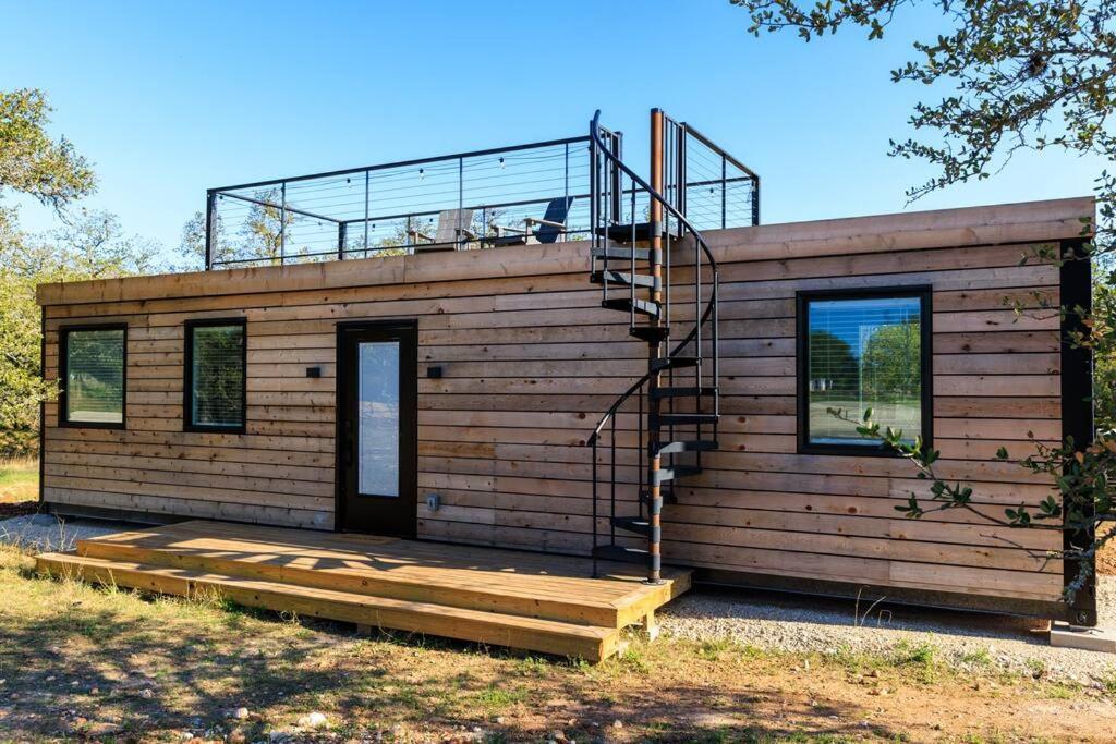 New! The Texas Longhorn-Luxury Container Home Fredericksburg Exterior foto